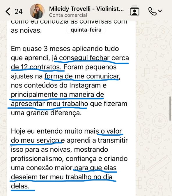 Depoimento — Mileidy Trovelli