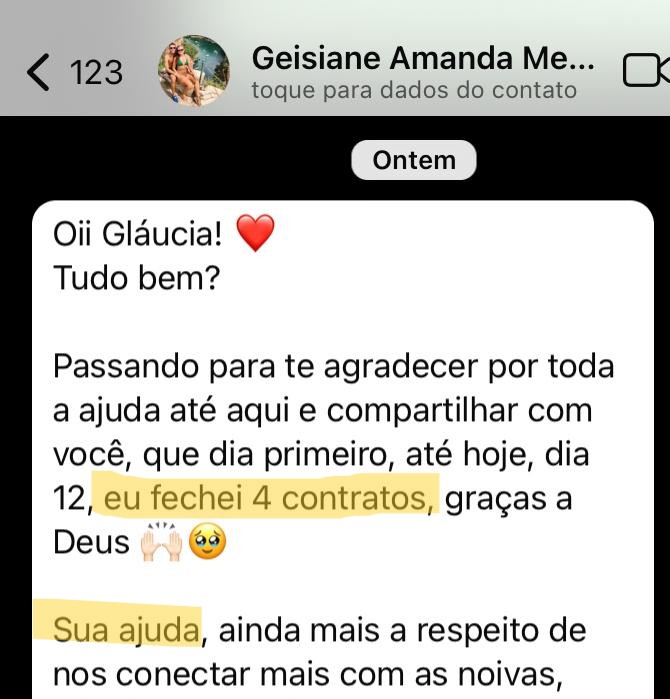 Depoimento — Geisiane Amanda